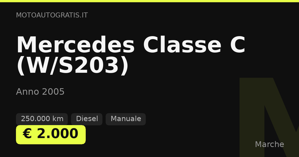 Mercedes Classe C (W/S203)
