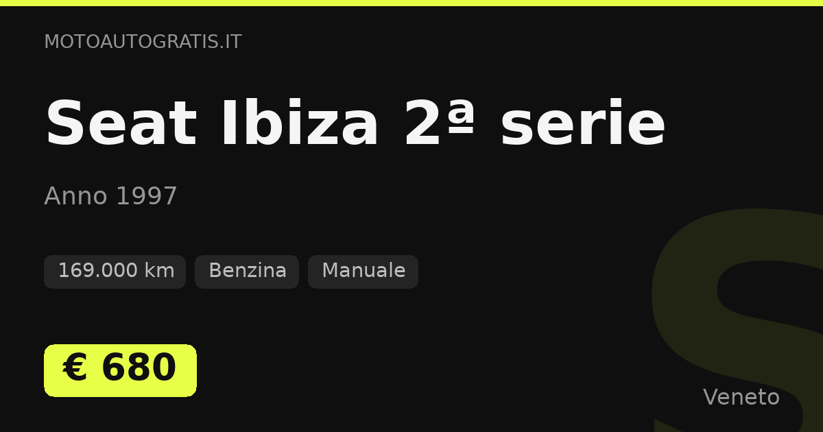 Seat Ibiza 2ª serie