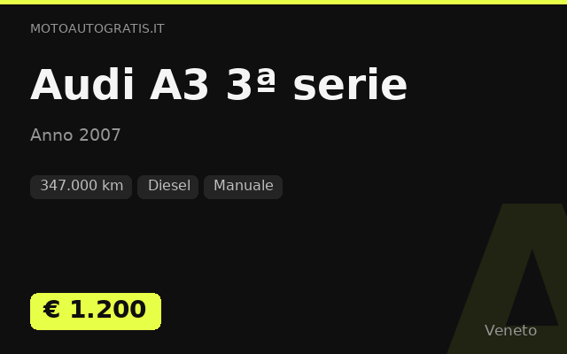 Audi A3 3ª serie