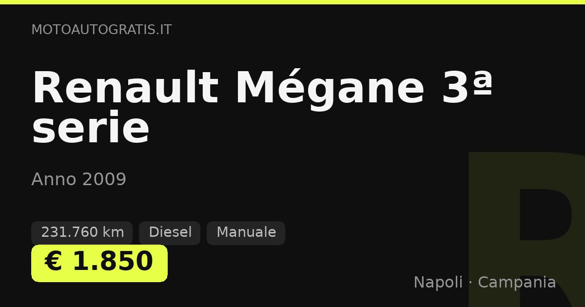 Renault Mégane 3ª serie