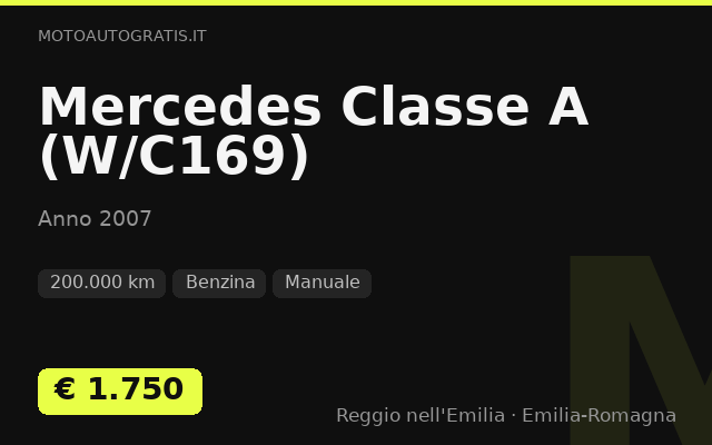 Mercedes Classe A (W/C169)