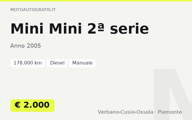 Mini Mini 2ª serie