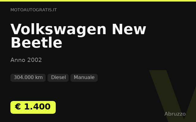 Volkswagen New Beetle