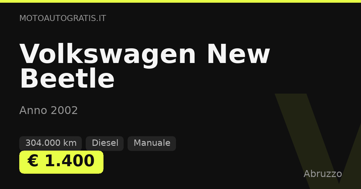 Volkswagen New Beetle
