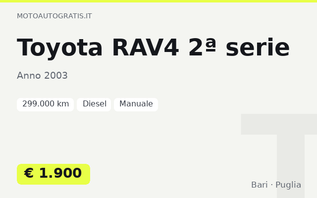 Toyota RAV4 2ª serie