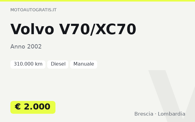 Volvo V70/XC70