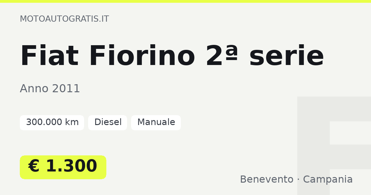 Fiat Fiorino 2ª serie