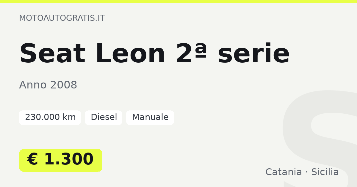 Seat Leon 2ª serie