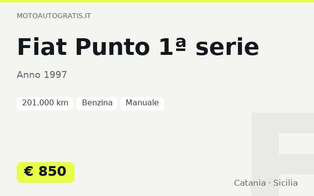Fiat Punto 1ª serie
