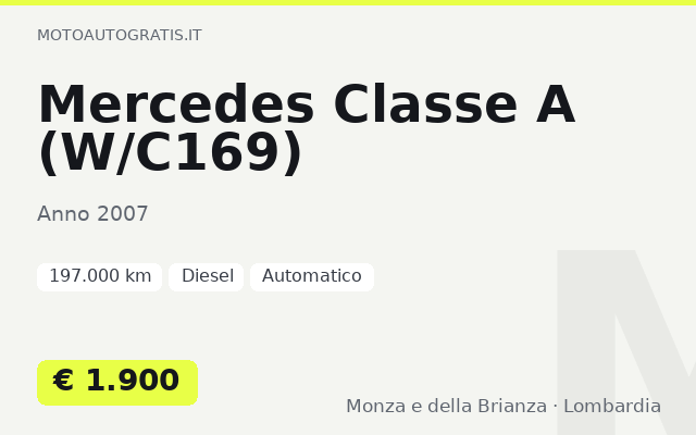 Mercedes Classe A (W/C169)