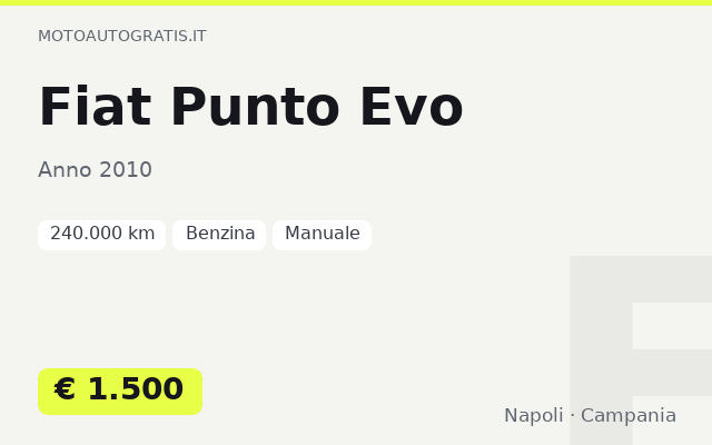Fiat Punto Evo