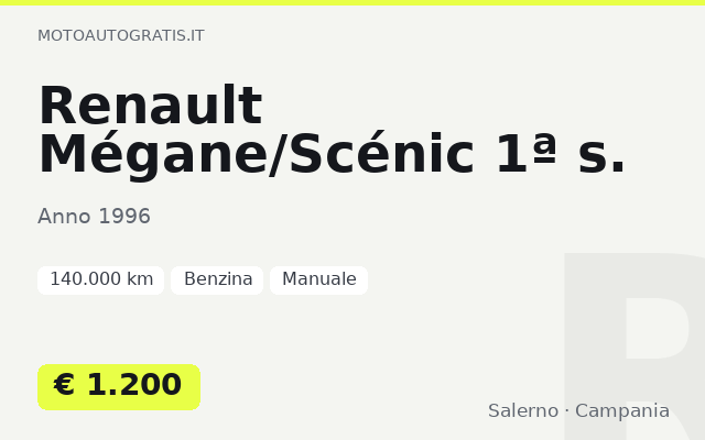 Renault Mégane/Scénic 1ª s.