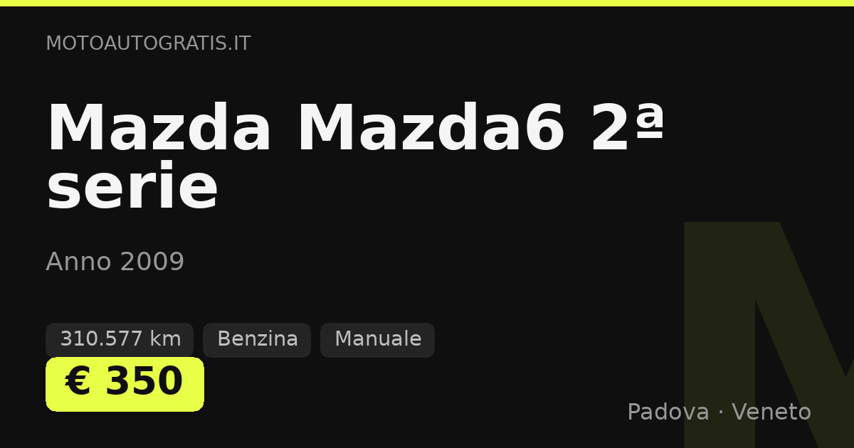 Mazda Mazda6 2ª serie