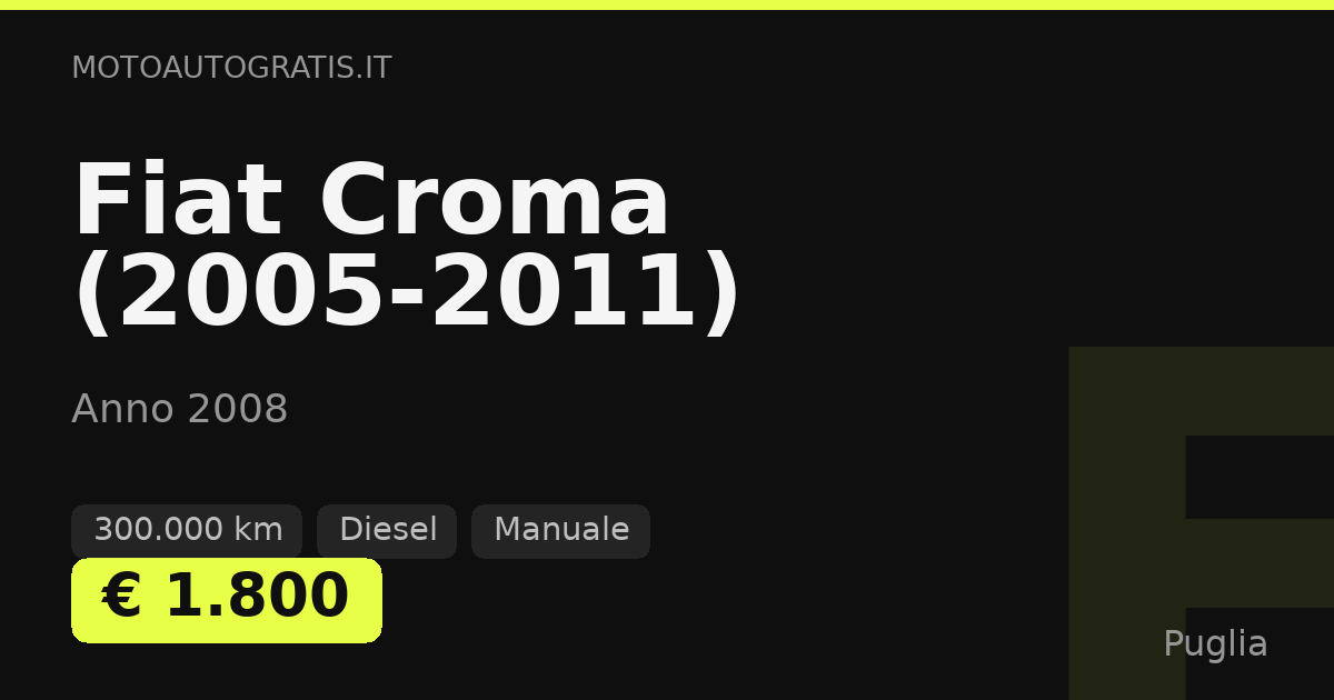 Fiat Croma (2005-2011)