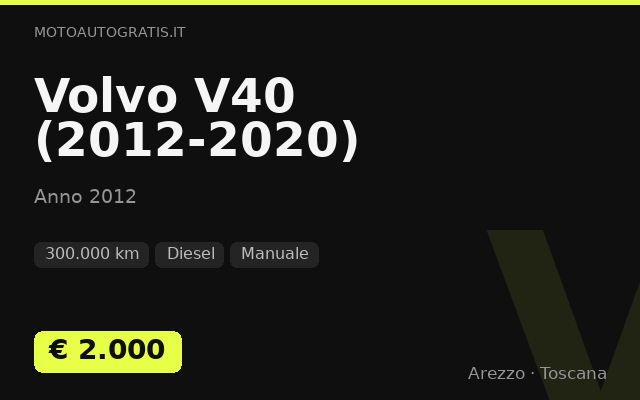 Volvo V40 (2012-2020)