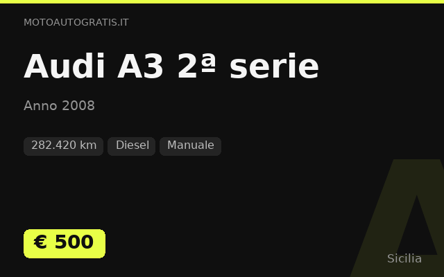 Audi A3 2ª serie