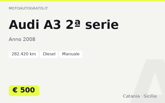 Audi A3 2ª serie