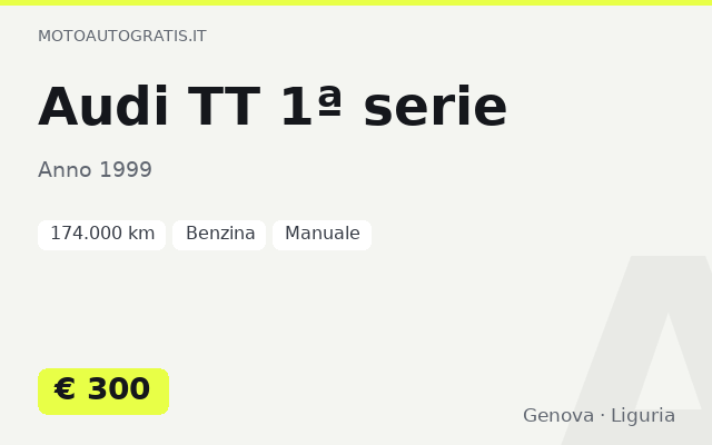 Audi TT 1ª serie