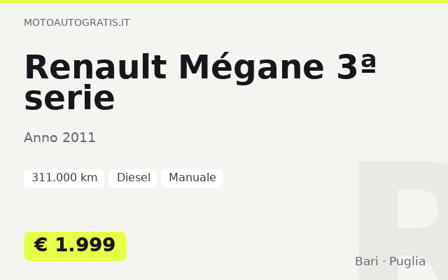 Renault Mégane 3ª serie