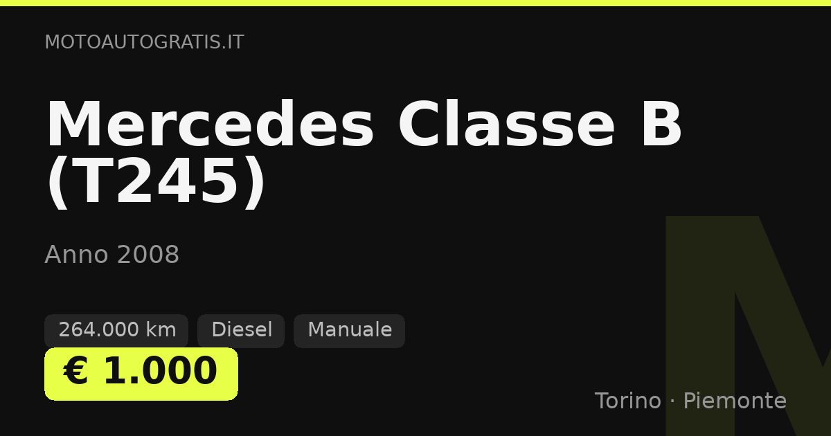 Mercedes Classe B (T245)