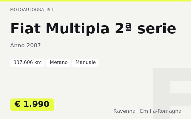 Fiat Multipla 2ª serie