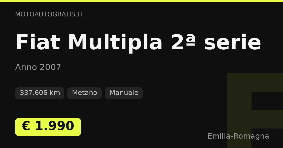 Fiat Multipla 2ª serie