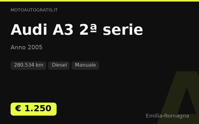 Audi A3 2ª serie