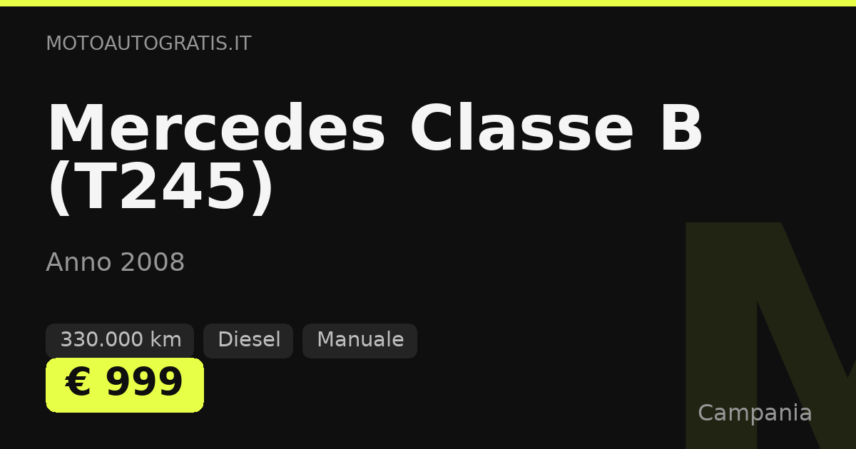 Mercedes Classe B (T245)
