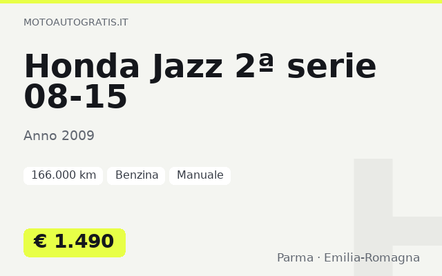 Honda Jazz 2ª serie 08-15
