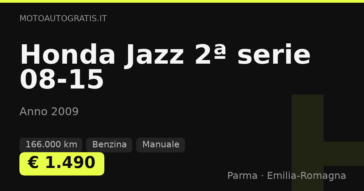 Honda Jazz 2ª serie 08-15