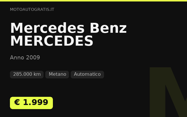 Mercedes Benz MERCEDES