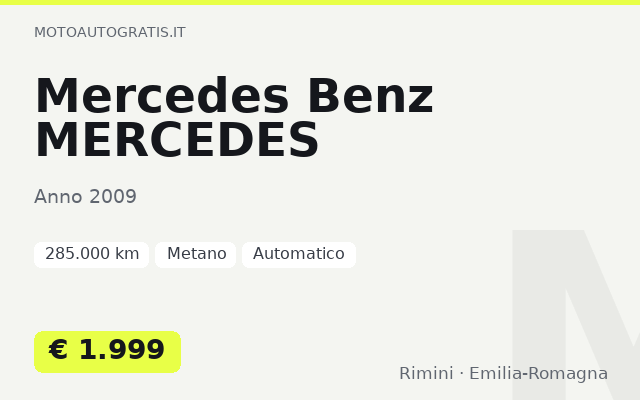 Mercedes Benz MERCEDES