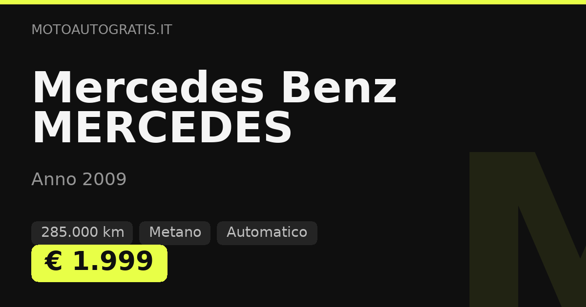 Mercedes Benz MERCEDES