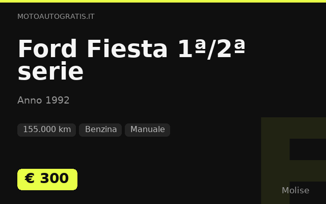 Ford Fiesta 1ª/2ª serie