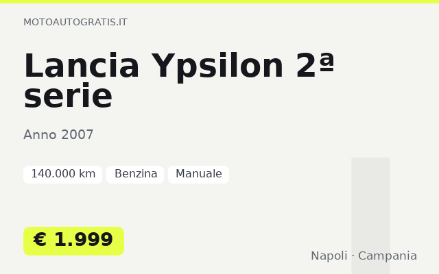 Lancia Ypsilon 2ª serie
