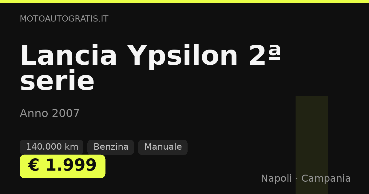 Lancia Ypsilon 2ª serie