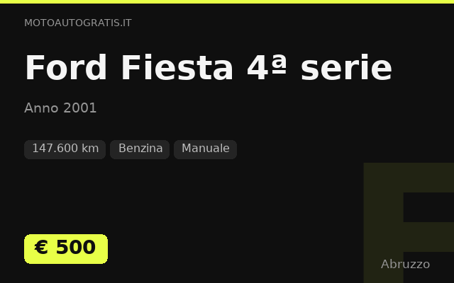 Ford Fiesta 4ª serie
