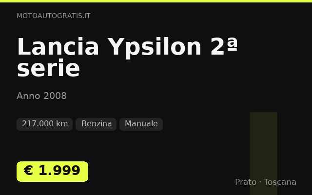 Lancia Ypsilon 2ª serie