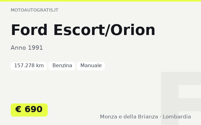 Ford Escort/Orion