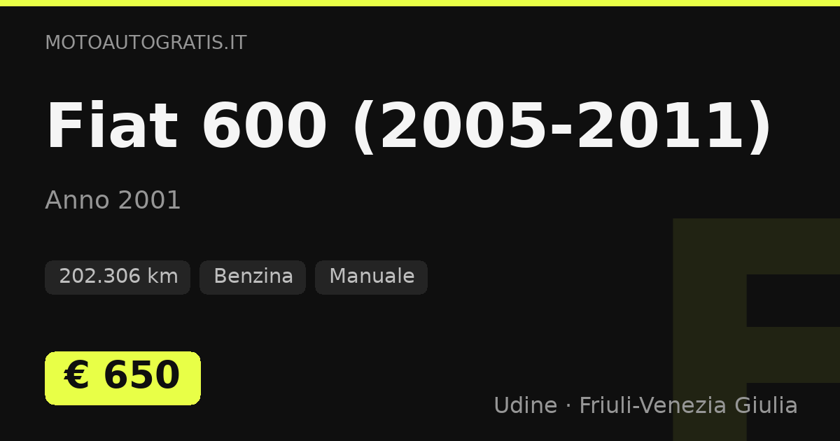 Fiat 600 (2005-2011)