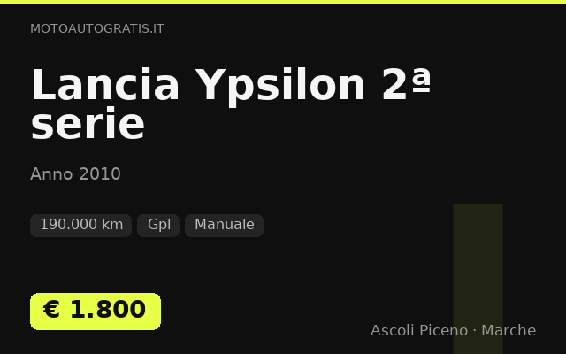 Lancia Ypsilon 2ª serie