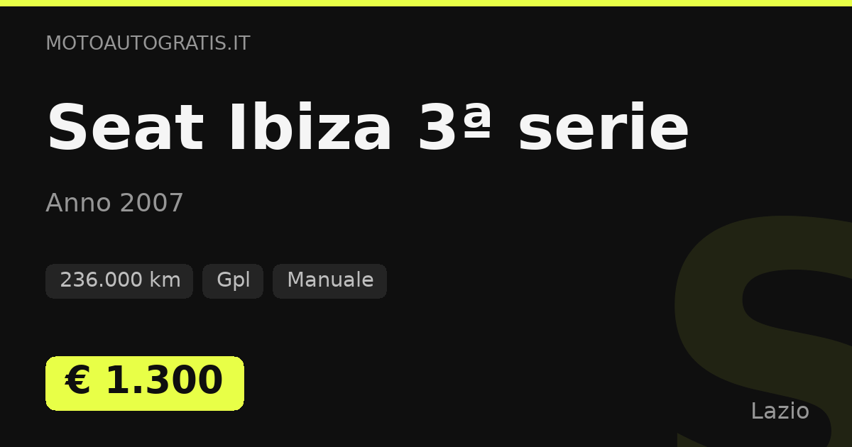 Seat Ibiza 3ª serie