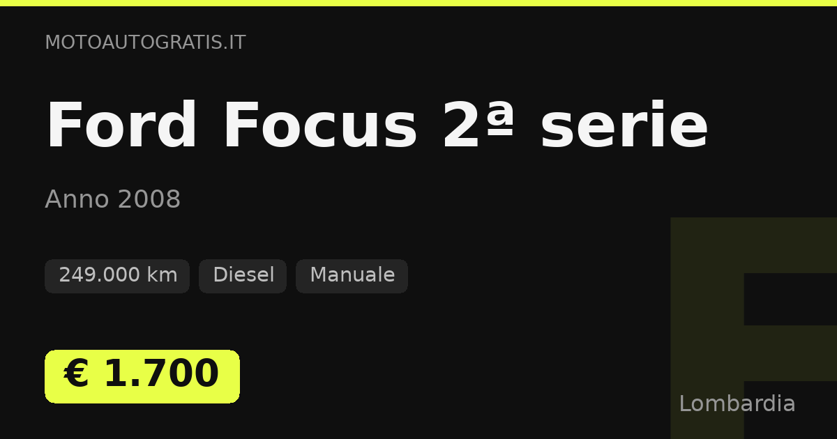 Ford Focus 2ª serie