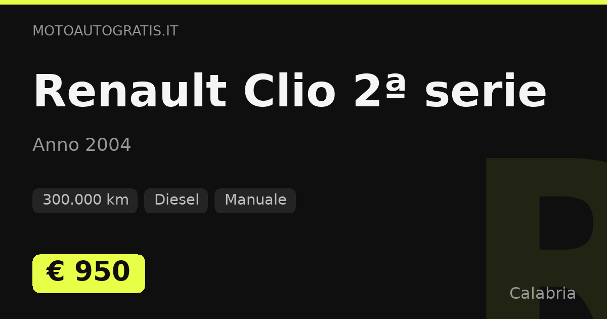 Renault Clio 2ª serie