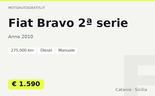 Fiat Bravo 2ª serie