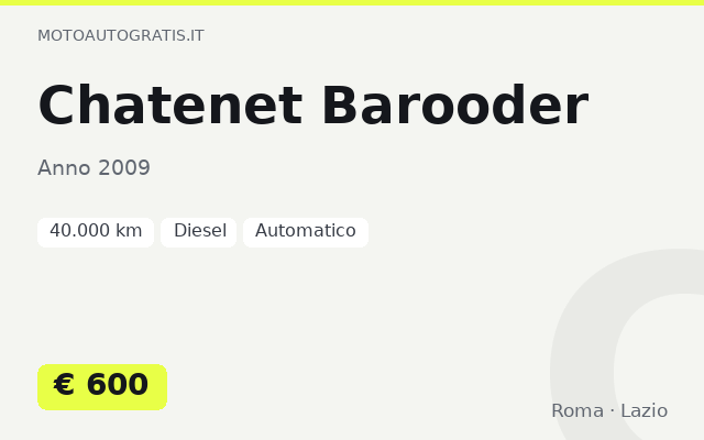 Chatenet Barooder