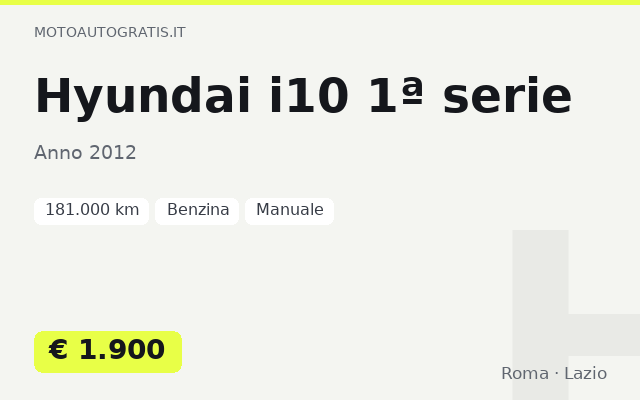 Hyundai i10 1ª serie