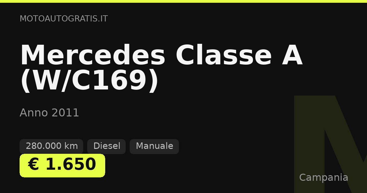 Mercedes Classe A (W/C169)