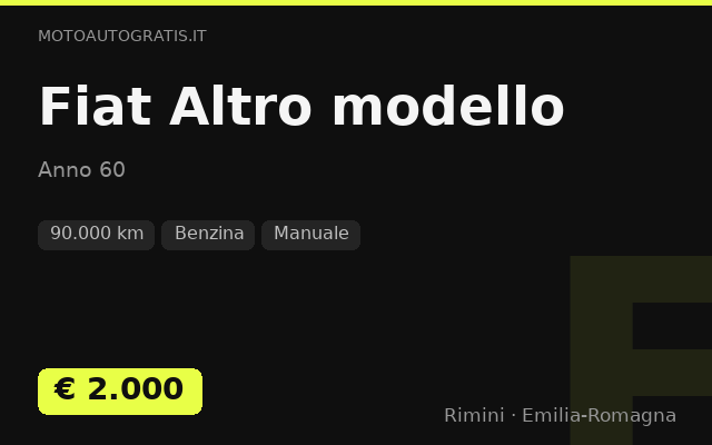 Fiat Altro modello