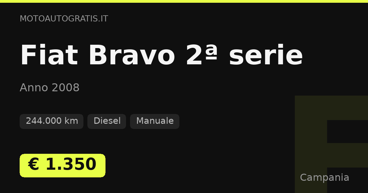 Fiat Bravo 2ª serie